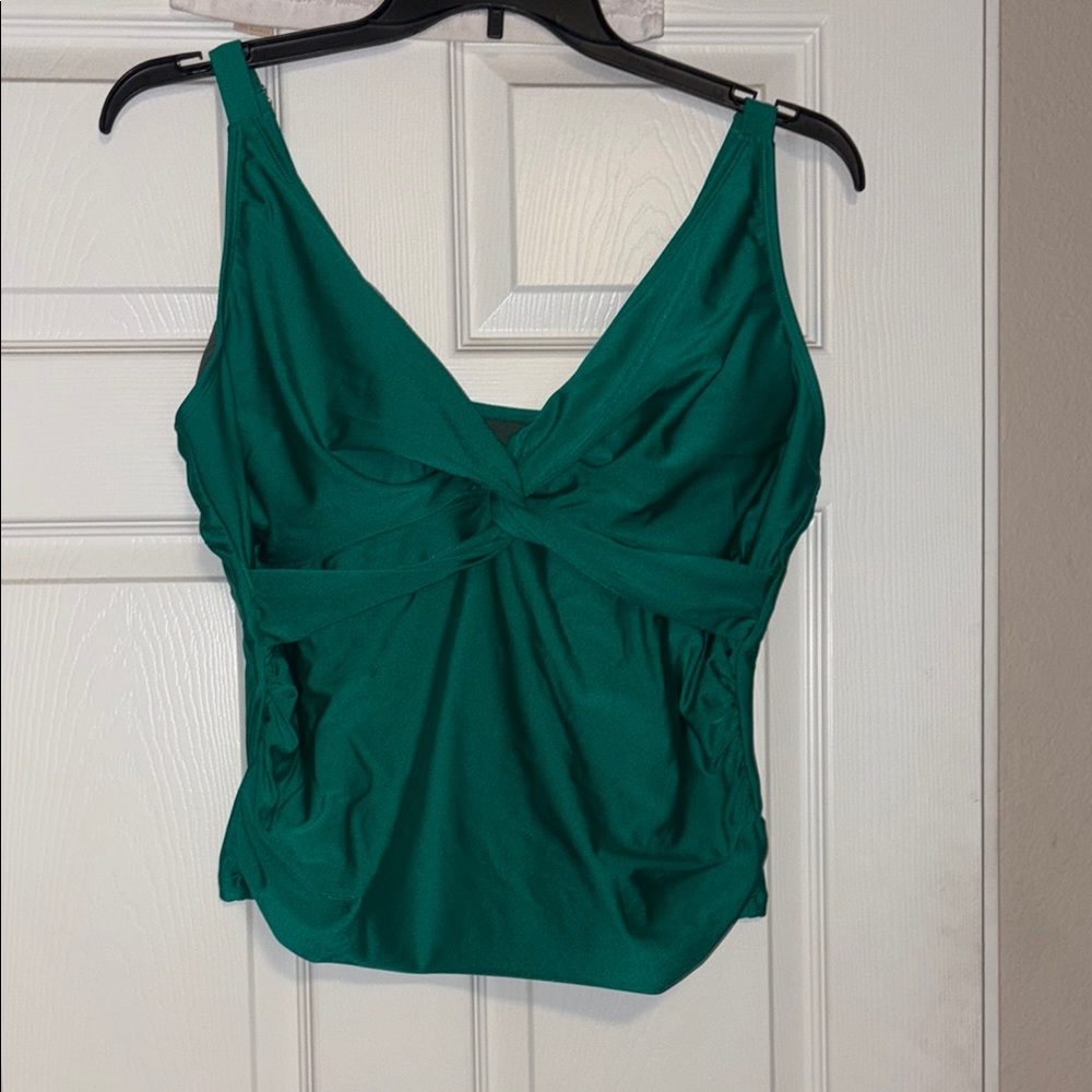 SHEIN  Twist Front Swim Tankini